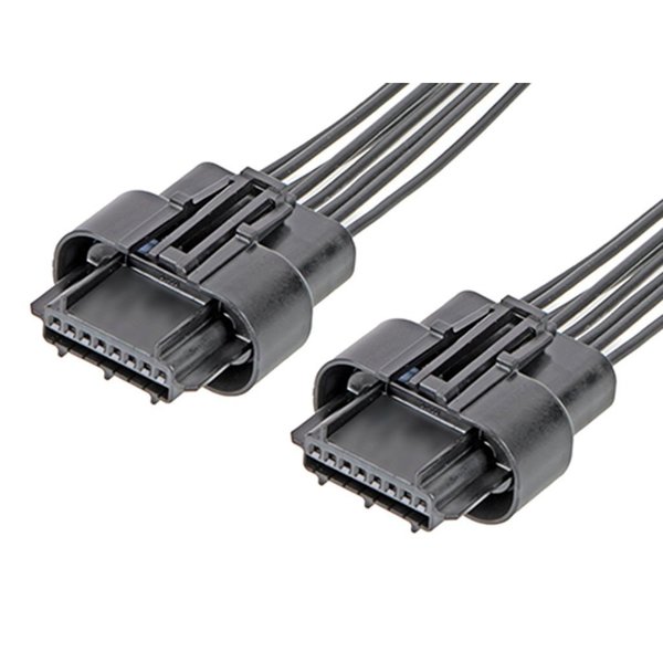 Molex Rectangular Cable Assemblies Squba Ots Cable Rcpt Sr 150Mm 8Ckt Blk 451450801